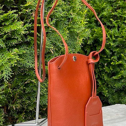 <NEW>小ぶりですが、携帯、長財布が入る実用的なショルダーバッグです。REDBROWN 4枚目の画像