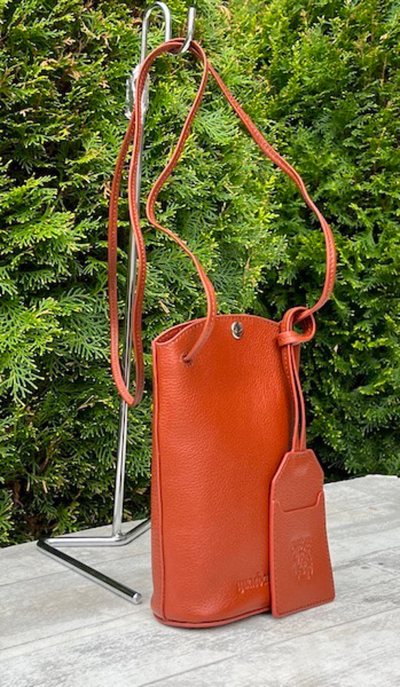<NEW>小ぶりですが、携帯、長財布が入る実用的なショルダーバッグです。REDBROWN 4枚目の画像