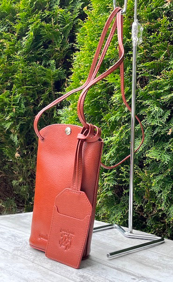 <NEW>小ぶりですが、携帯、長財布が入る実用的なショルダーバッグです。REDBROWN 5枚目の画像