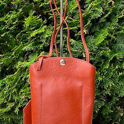 <NEW>小ぶりですが、携帯、長財布が入る実用的なショルダーバッグです。REDBROWN 6枚目の画像