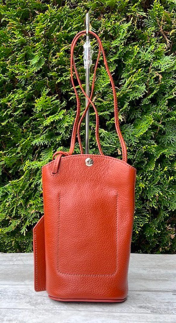 <NEW>小ぶりですが、携帯、長財布が入る実用的なショルダーバッグです。REDBROWN 6枚目の画像