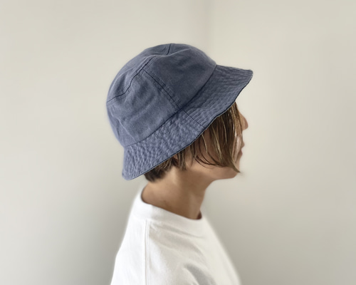 DEVEREUX バケットハット ユニセックス ユニセックス 】ピグメント加工バケットハット【ブルー】 ハット