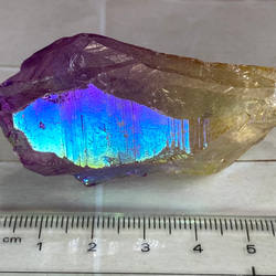 七色の夢໒꒱✨　オーラ　水晶　ラフストーン　原石 7枚目の画像