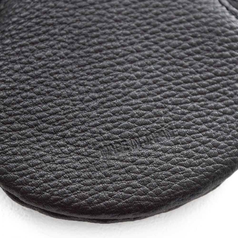 【送料無料】NO SIGN ノーサイン Coin caseコインケース ラウンド型 本革 エンボスレザー