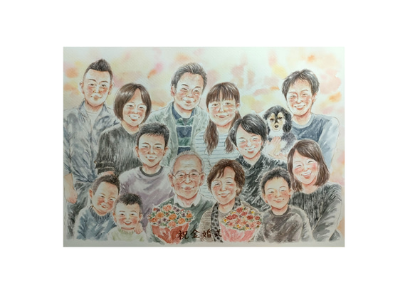 似顔絵オーダー　似顔絵　A3 13名様 似顔絵オーダー 似顔絵 A3 13名様 似顔絵オーダー 似顔絵 A3 13