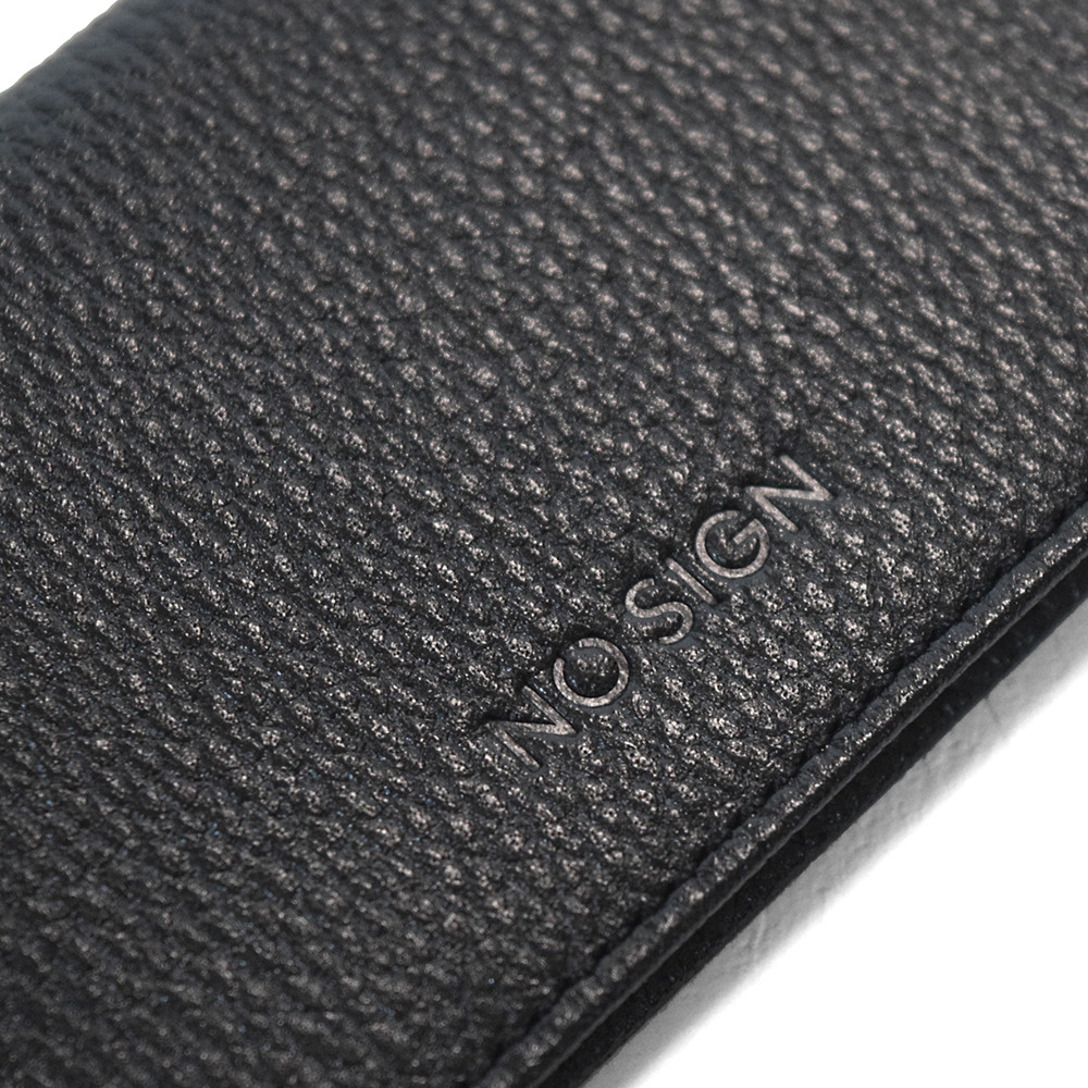 【送料無料】NO SIGN ノーサイン Card case カードケース 本革 エンボスレザー