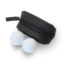 【送料無料】NO SIGN ノーサイン Golf ball case ゴルフボールケース 本革 エンボスレザー 4枚目の画像