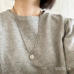 レザーコイン型ペンダントネックレス Jewel closet by L&Co. ネックレス K10 コイン デザイン