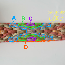 好きな4色選べるカラフルで丈夫なパラコード首輪中型犬・大型犬・超大型犬向き幅広首輪 8枚目の画像