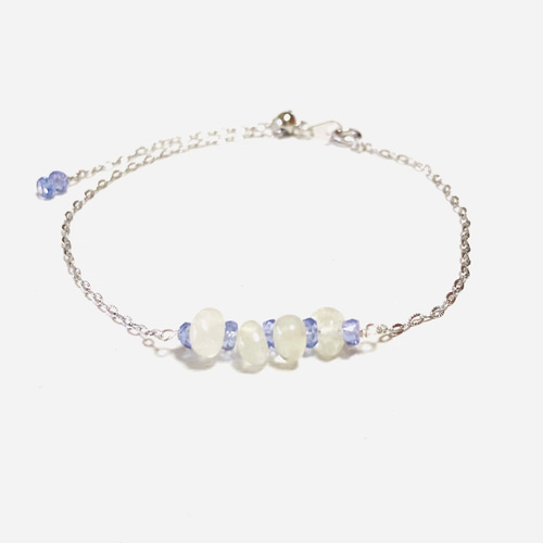 ✴️ リビアングラス　タンザナイト　タンザナイトブレスレット　天然石　小粒 ✴️ リビアングラスタンザナイトタンザナイトブレスレット