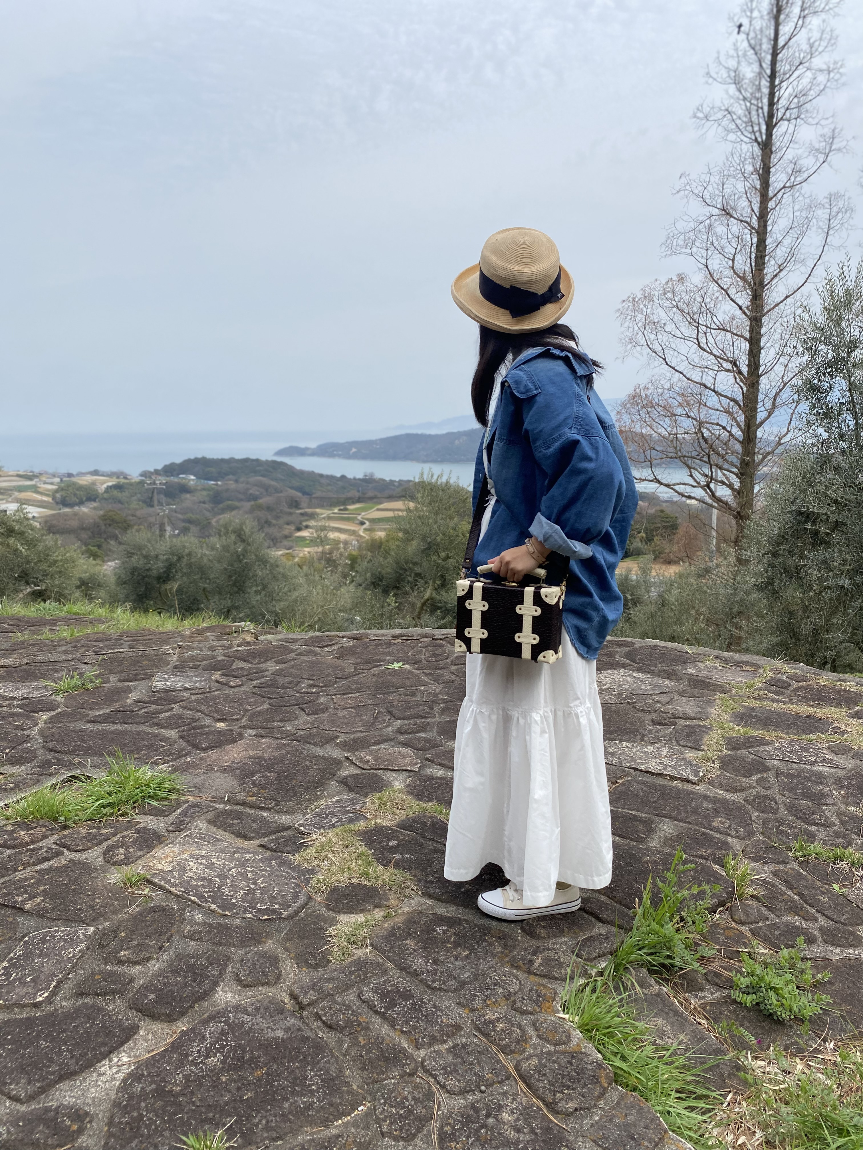 本革トランクショルダーバック