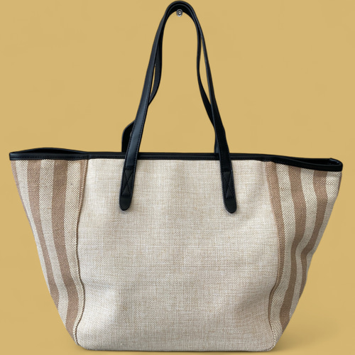 A4対応 】サイドストライプトートバッグ/カジュアル 通勤 通学 トート