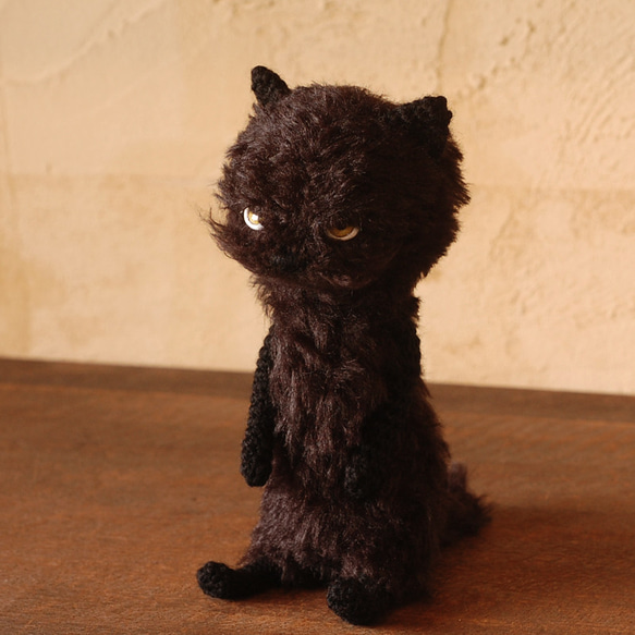 短毛黒猫ちゃん20cm 9枚目の画像