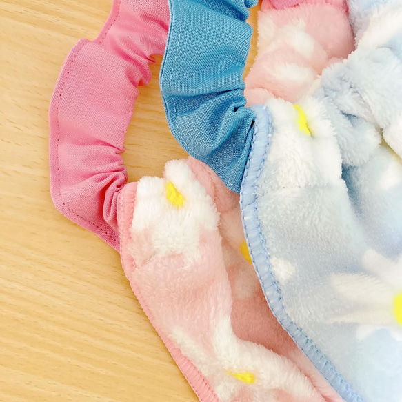 女の子　おりこうエプロン　お食事タオル　お食事エプロン　タオルエプロン　おりこうタオル　入園準備　保育園エプロン 5枚目の画像