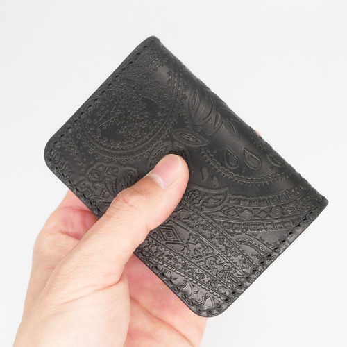 手のひらサイズのコンパクト二つ折り財布【全6色】/イタリアンレザー