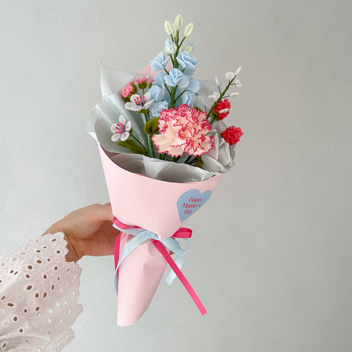 母の日ギフト】フェルトフラワーカーネーションブーケ アートフラワー