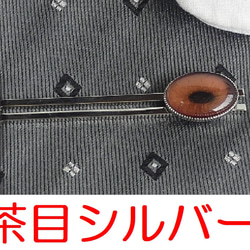 ネクタイピン 魚目・茶目【オーダー】 4枚目の画像