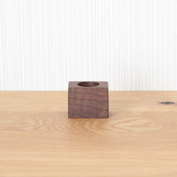 無垢のシンプル印鑑スタンド【ウォールナット】シャチハタ キャップレス9対応 スティックノリ 印鑑立て シャチハタ 7枚目の画像