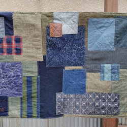 ハンドメイド　藍染古布　フリーマット　籠カバー ハンドメイド 藍染古布 フリーマット 籠カバー - メルカリ