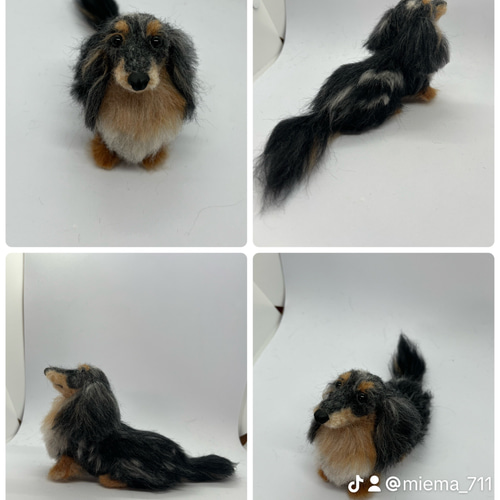 愛犬さんオーダーメイド 羊毛フェルト犬S 羊毛フェルト Miema711
