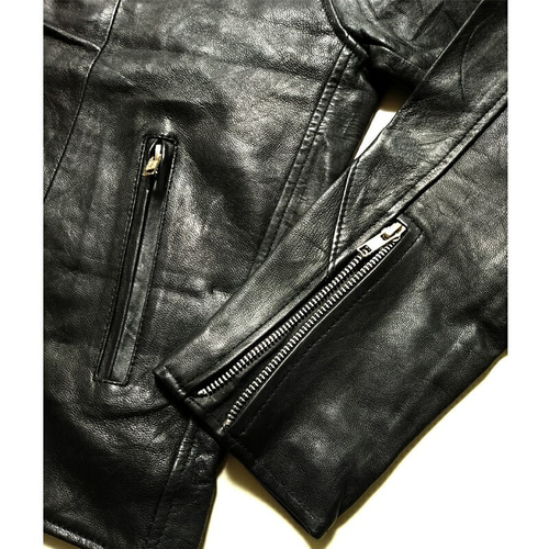 リプロダクトレザー ライダース 革ジャン 本革 バイカー 牛革 ROCK