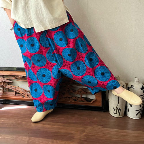 あくびちゃん？アラジン？アフリカンバティックパンツ 動きが