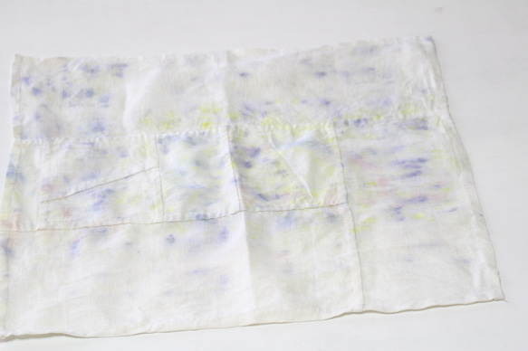 「花びら」手縫いポジャギ 永遠の布 34×43cm 4枚目の画像