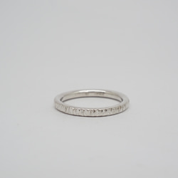 hammered pattern ring ／槌目リング　◇Narrow Raising Hammer◇ SILVER9 4枚目の画像