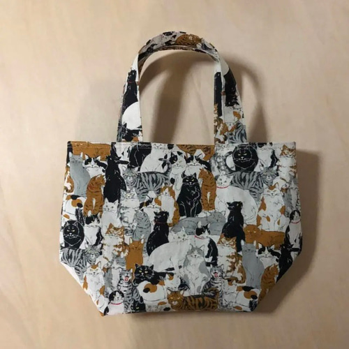 猫いっぱい トートバッグ ランチバッグ トートバッグ