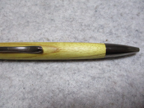 漆(うるし)　オイル仕上げ　回転式ロングパトリオットボールペン　　　 5枚目の画像