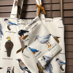 鳥さん大好き！　お出かけバッグ　通学バッグ　トートバッグ　サブバッグ　マザーズバッグ　かわいい 11枚目の画像
