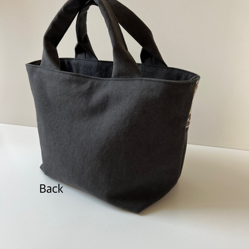 ソレイアード　帆布　インド刺繍リボン　トートバック　グラニーバッグ　3点 efb601f24e3ca766ddb02e22d97ada