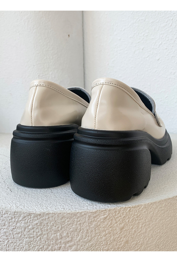 身長140㎝～155㎝の小柄女性向けの本革靴ローファーレディース靴 ソフトソール柔軟 通気美脚 6.5cm 身長アップ 3枚目の画像