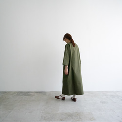 circle cotton dress/olive branch 2枚目の画像