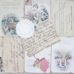 コラージュ 素材 ペーパー 紙もの 楽譜 音符 おしゃれ レトロ