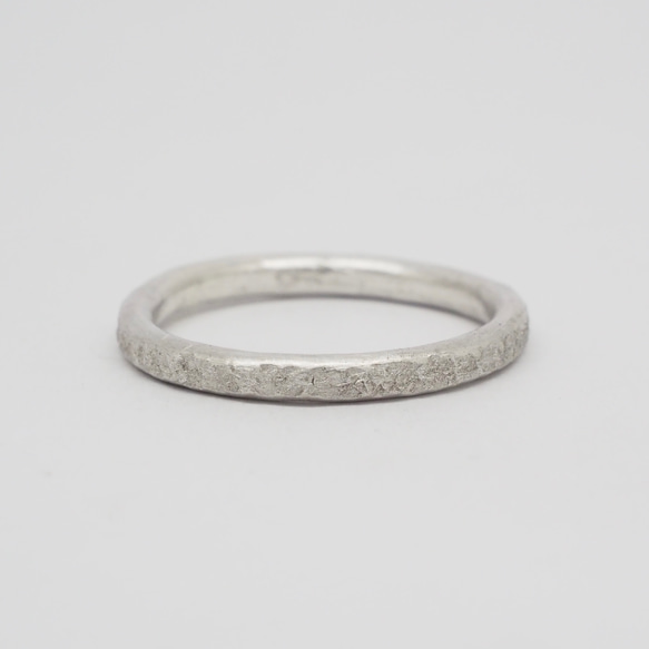 hammered pattern ring ／槌目リング　◇ scratches ◇ SILVER925 3枚目の画像