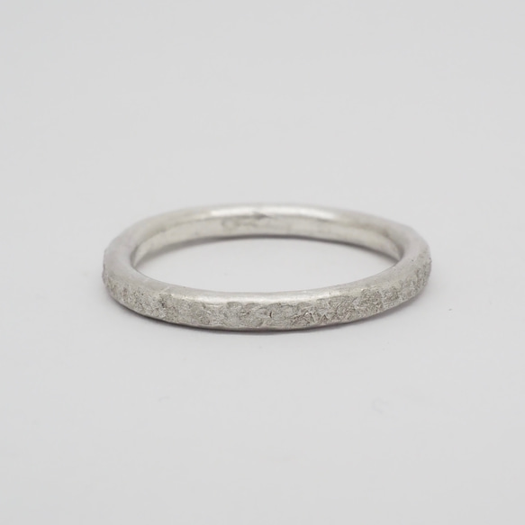 hammered pattern ring ／槌目リング　◇ scratches ◇ SILVER925 2枚目の画像