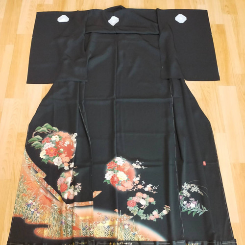 黒留袖アンサンブル*フレンチロングワンピース&ショートカーデ 黒留袖アンサンブル*フレンチロングワンピース&ショートカーデ