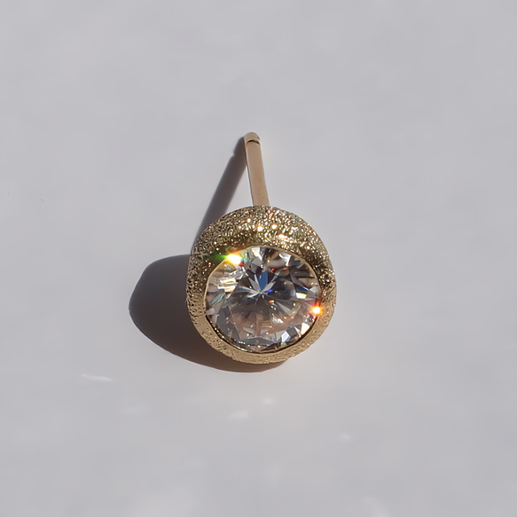 Moissanite 6mm / K10YG + K18YG 5枚目の画像