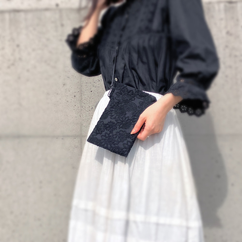 サコッシュ ミニバッグ サブバッグ ショルダーバッグ コットン コード