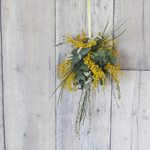 ミモザボール ドライフラワー petit chocolat 通販 17576556｜Creema