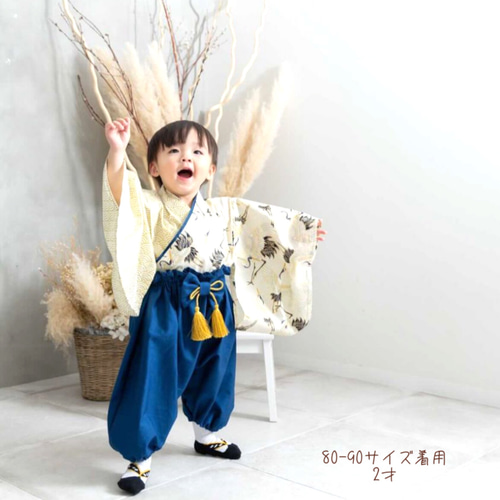 和柄 雲龍】ハンドメイド ベビー袴 お食い初め お宮参り 七五三 和柄 雲龍】ハンドメイド ベビー袴 お食い初め お宮参り 七五三