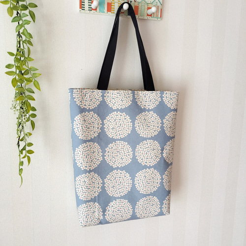 アタオ 市松 ドゥードゥル ディノ トートバッグ 面倒臭 帆布 A4収納可 