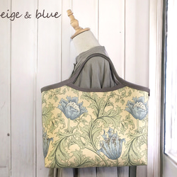 ◆2色から選べるアネモネ柄◆容量たっぷり大きめトートバッグ◆モリス◆OP有り 4枚目の画像