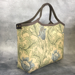 ◆2色から選べるアネモネ柄◆容量たっぷり大きめトートバッグ◆モリス◆OP有り 7枚目の画像