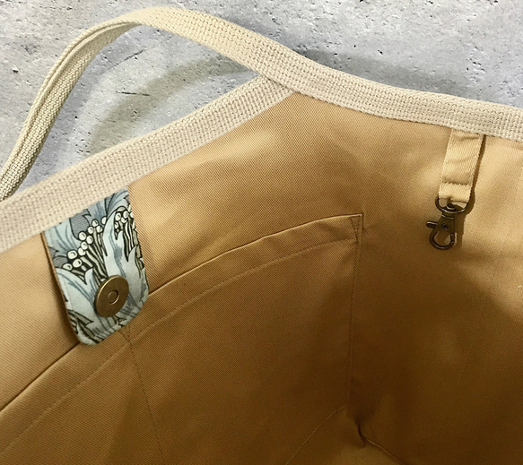 ◆2色から選べるアネモネ柄◆容量たっぷり大きめトートバッグ◆モリス◆OP有り 9枚目の画像