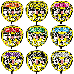 【即購入可】ファンサうちわ文字　カンペうちわ　規定内サイズ　GOODして　コンサート　メンカラ　推し色 1枚目の画像