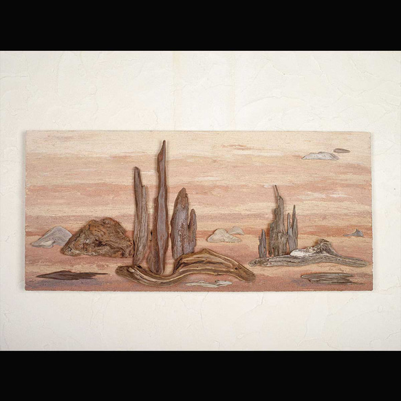 流木で描く山水画（L saiz） 流木アート、　壁の装飾、＃１７ 2枚目の画像