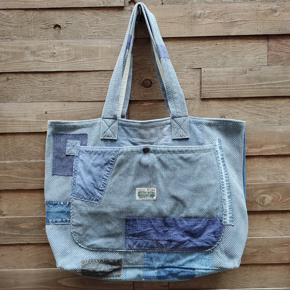 DEME様専用⭐︎ 古布 絣 藍染 ハンドメイド ころんバッグ 手提げ