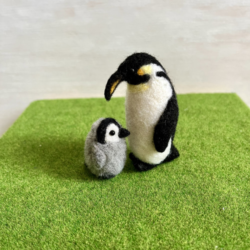 羊毛フェルト ペンギンの親子 羊毛フェルト SHINO-RIO 通販
